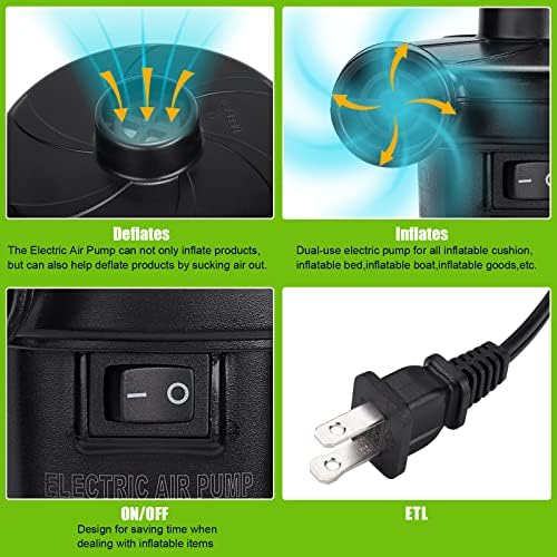 CAMULAND 130W Electric Air Pump with 3 Nozzles