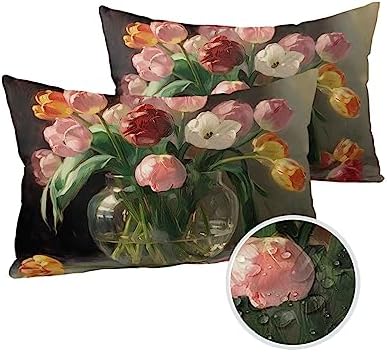 Waterproof Pillow Protector 2 Pack 12x20 Inches