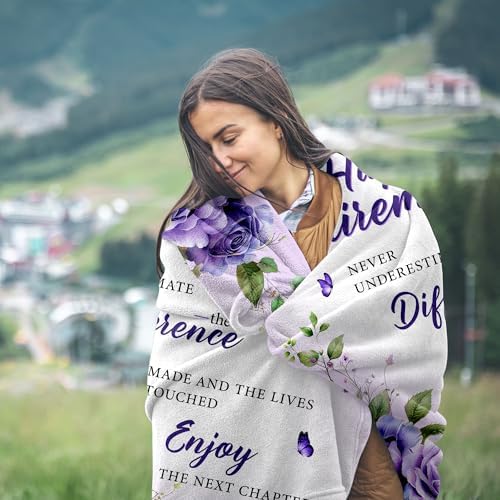 AICLIV Retirement 80x60 Fleece Blanket for Women