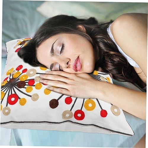 WHAMVOX 2pcs Bohemian Style Canvas Throw Pillow Covers with Hidden Zipper