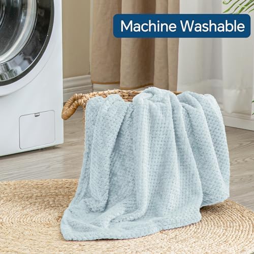 BEDELITE Travel Blanket Pillow Set 2-in-1 Blue