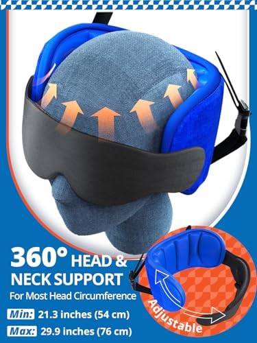 Sarisun 2 Pack Travel Pillows with Sleep Eye Mask Black