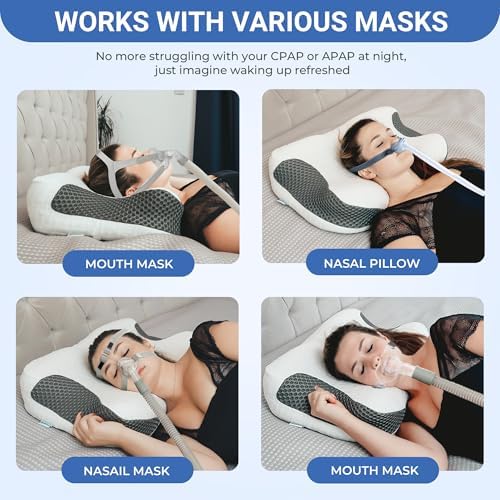 Elviros Cervical Neck CPAP Pillow for Sleep Apnea