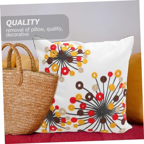 Yardenfun 2pcs Boho Style Throw Pillow Covers with Ethnic Flower Pattern