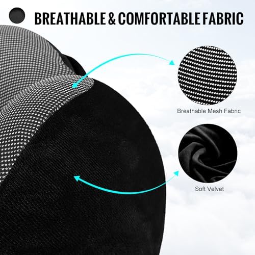 Cirorld Travel Pillow with Hood for Airplane and Car