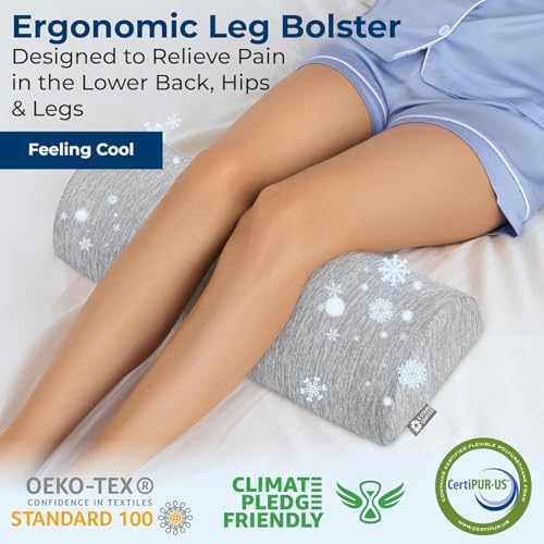 5 Stars United Knee Pillow for Back Sleeping - Cooling Memory Foam