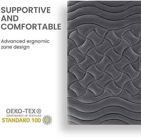 SLEEP ZONE Full Size Cooling Mattress Topper for Double Bed