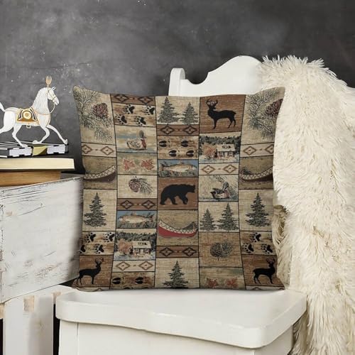 LOMADIA Retro Farmhouse Pillow Case Set of 2 16x16