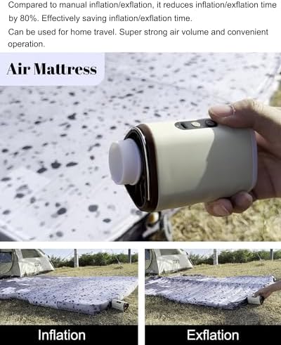 Portable USB Rechargeable Air Pump for Air Mattress Camping