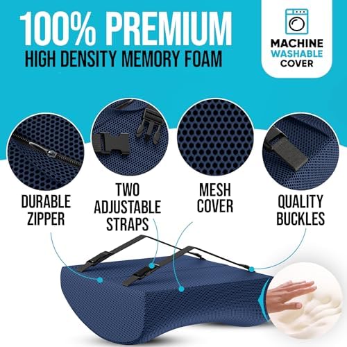 FORTEM XL Memory Foam Chair Cushion with Back Support