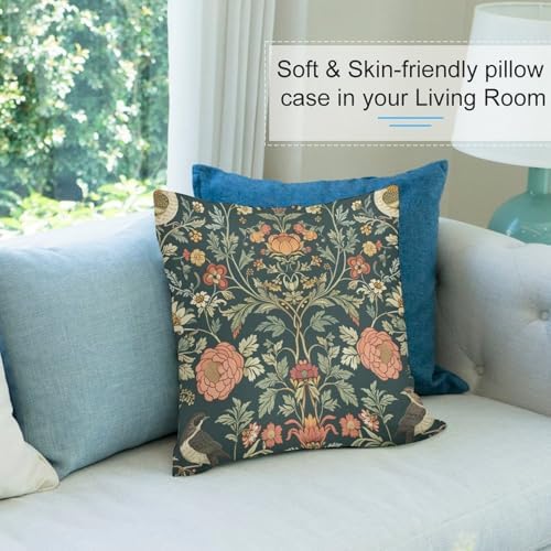 Country Bird Pillow Case Set of 2 20x20in