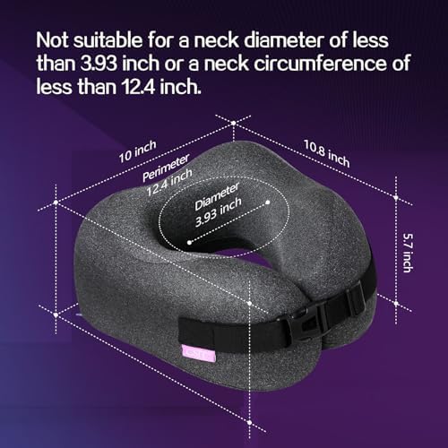 Travel Pillow with Vacuum Memory Foam and Adjustable Buckle
