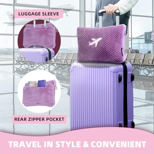 Nenolix 3 in 1 Travel Blanket Pillow Set - Violet 1