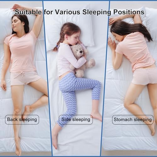 YOUR MOON Queen Size Soft Pillow with Cotton Cover