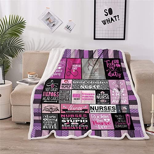 Nurse Gifts Throw Blanket for Women 50x60 Inch 1