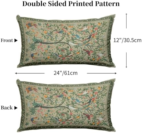 Chinoiserie Pillow Protectors with Zipper Set of 2