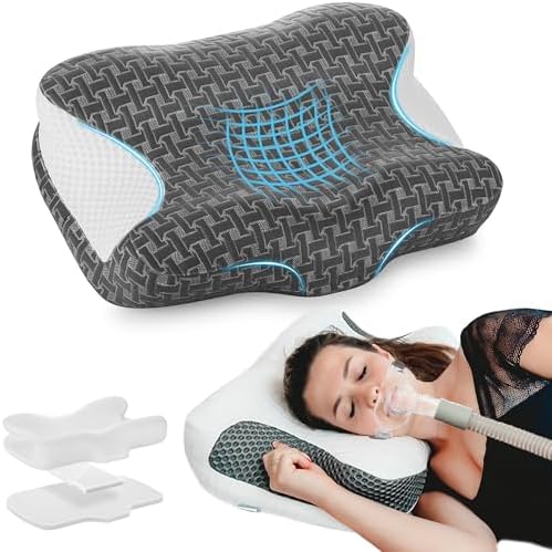 Elviros Cervical Neck CPAP Pillow for Sleep Apnea