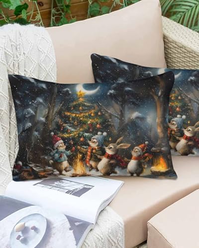 Waterproof Pillow Protector 2 Pack with Zipper Animals Design