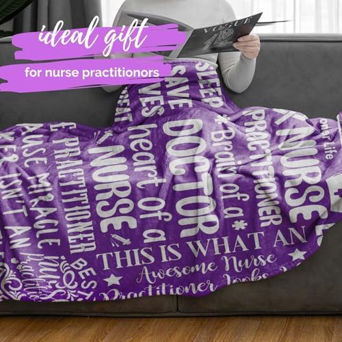 InnoBeta Purple Throw for Nurses Nurse Week Gift 1