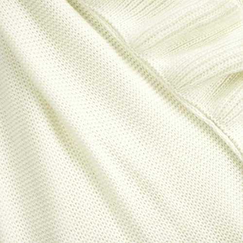 Lush Decor Reyna Soft Ruffle Throw Blanket - Ivory
