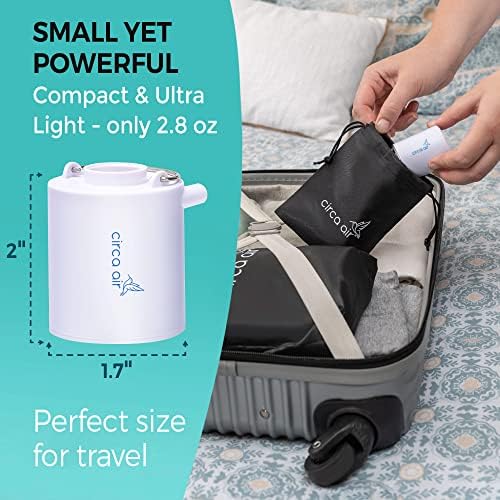 Circa Air Mini Portable Electric Air Pump for Inflatables and Mattresses