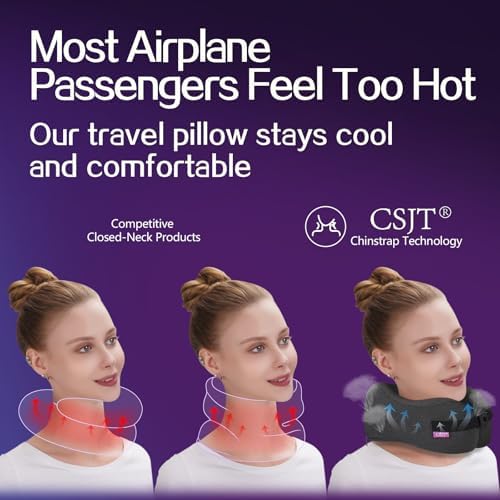 Travel Pillow with Vacuum Memory Foam and Adjustable Buckle