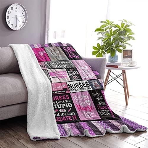 Nurse Gifts Throw Blanket for Women 50x60 Inch 1