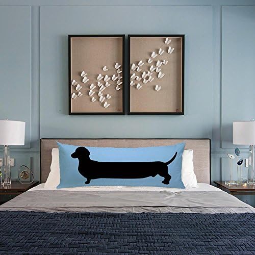 GUGLILI Dachshund Body Pillow Cover 20x54 Inch