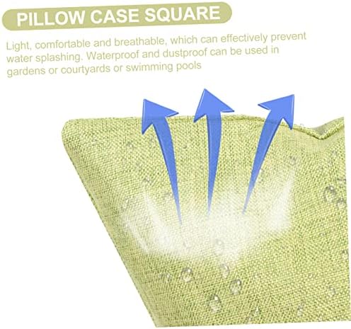 Amosfun Waterproof Reusable Throw Pillow Cover for Home and Garden