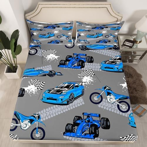 Castle Fairy Dirt Bike Fitted Sheet Set with Pillowcases 1