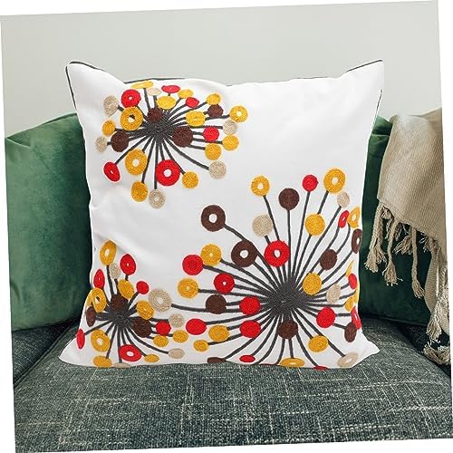 Yardenfun 2pcs Boho Style Throw Pillow Covers with Ethnic Flower Pattern