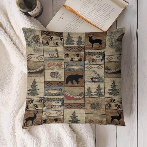 LOMADIA Retro Farmhouse Pillow Case Set of 2 16x16