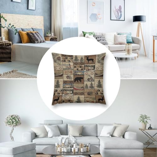 LOMADIA Retro Farmhouse Pillow Case Set of 2 16x16