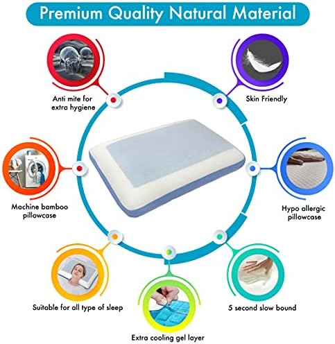 Comfyt Cooling Memory Foam Cervical Pillow