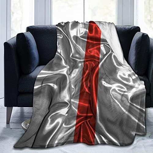Silk Style Nurses Thin Red Line Flag Throw Blanket 40x30