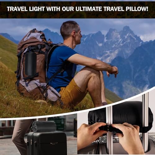 Vekkia Travel Pillow with Washable Cover 1