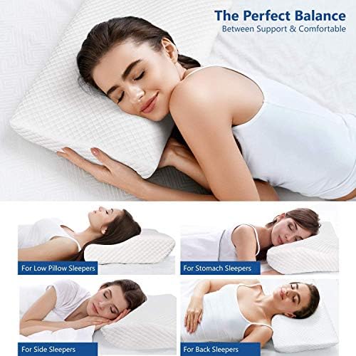 ZAMAT Memory Foam Pillow for Neck Pain Relief