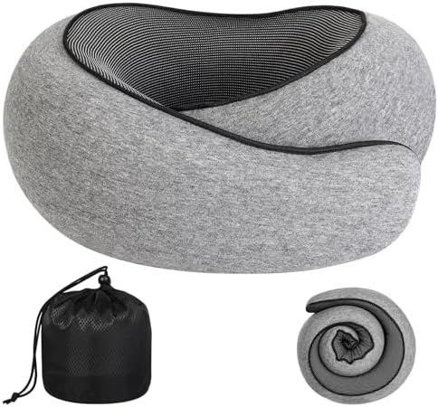 Sweet Cute Chocolate Travel Pillow with 360 Support