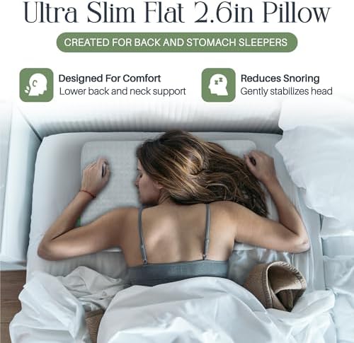 Umiboo Gel Memory Foam Stomach Pillow - 26-Inch Low Profile