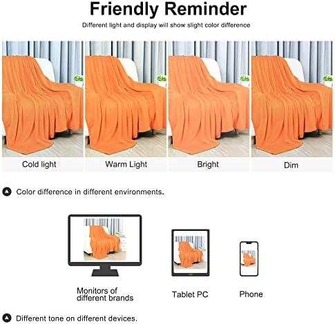 Uxcell Flannel Fleece Blanket - Queen Size Soft and Lightweight
