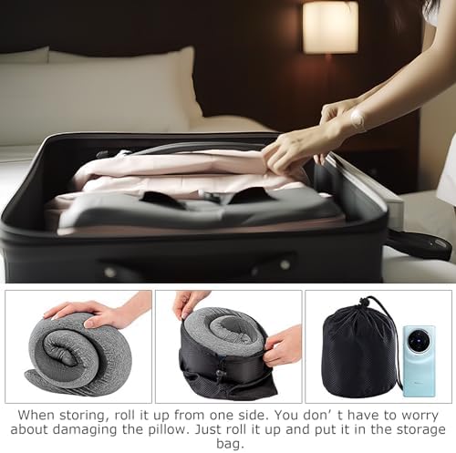 Obemary Travel Pillow 360 Neck Support for Airplanes