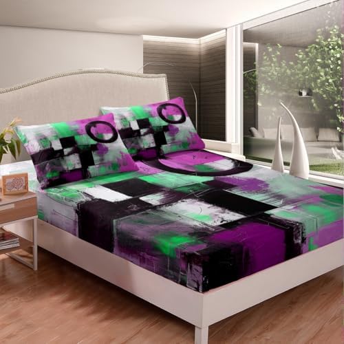 Manfei Abstract Painting Bedding Set Twin Size
