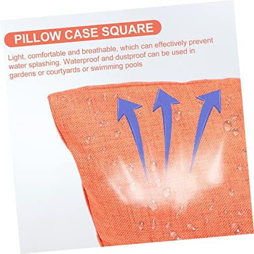 1piece Linen Pillowcase Zippered Protector for Home and Outdoor Use