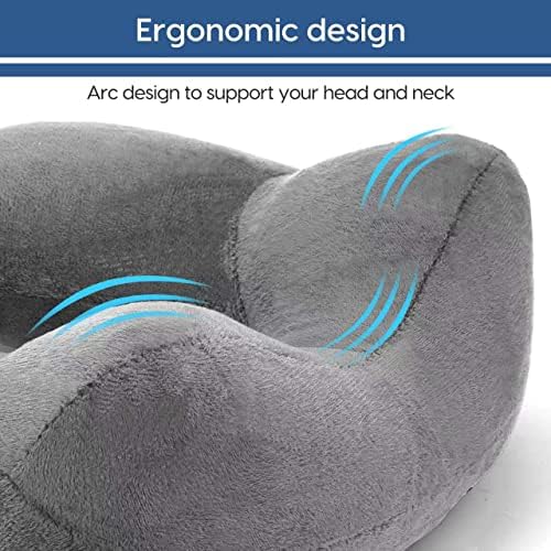 HITSZS Inflatable Travel Pillow with Velvet Cover 1