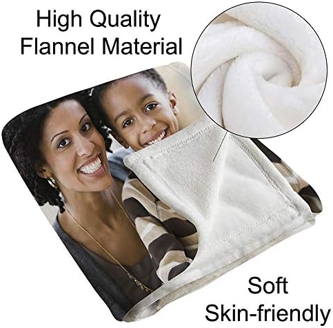 Customized Throw Blanket with Photo and Funny Message for Pet Lover Gifts