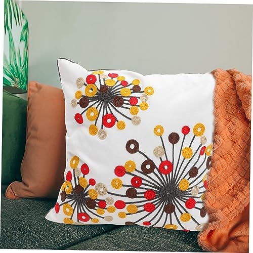 Yardenfun 2pcs Boho Style Throw Pillow Covers with Ethnic Flower Pattern