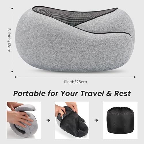 4litamz Travel Neck Pillow with Memory Foam