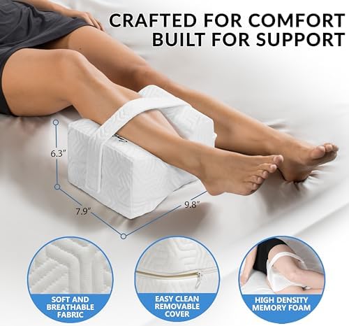 ComfiLife Knee Pillow for Side Sleepers - Cooling and Adjustable