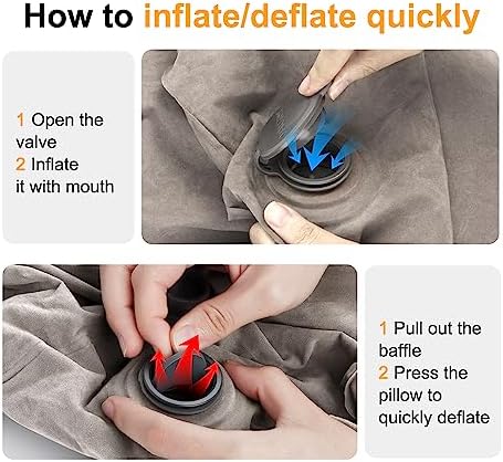 Maliton Inflatable Travel Foot Rest Pillow for Kids and Adults