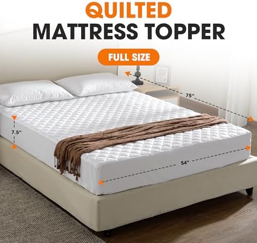 Cheer Collection Mattress Pad - Deep Pockets Quilted Cover